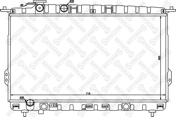 Stellox 10-25344-SX - Radiators, Motora dzesēšanas sistēma autodraugiem.lv