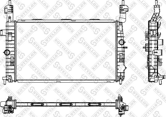 Stellox 10-25350-SX - Radiators, Motora dzesēšanas sistēma autodraugiem.lv