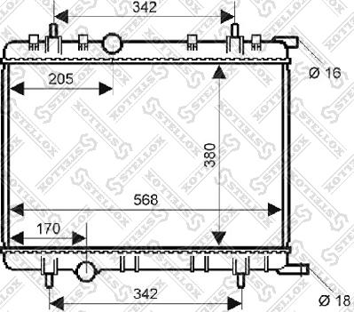 Stellox 10-25352-SX - Radiators, Motora dzesēšanas sistēma autodraugiem.lv