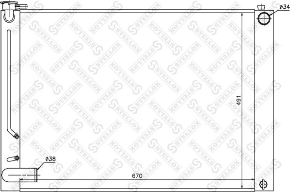 Stellox 10-25363-SX - Radiators, Motora dzesēšanas sistēma autodraugiem.lv