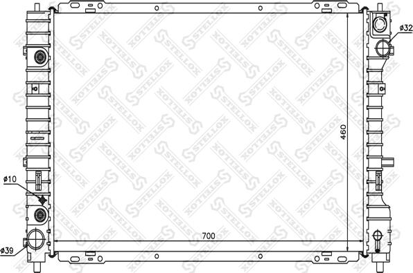 Stellox 10-25380-SX - Radiators, Motora dzesēšanas sistēma autodraugiem.lv