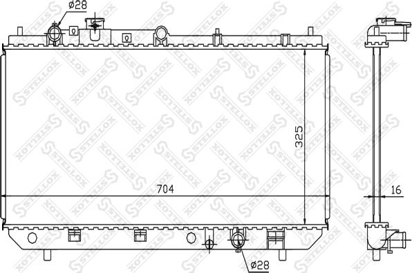 Stellox 10-25377-SX - Radiators, Motora dzesēšanas sistēma autodraugiem.lv