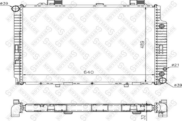 Stellox 10-25261-SX - Radiators, Motora dzesēšanas sistēma autodraugiem.lv