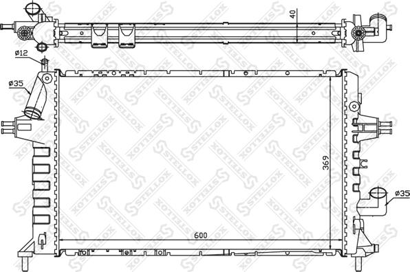 Stellox 10-25267-SX - Radiators, Motora dzesēšanas sistēma autodraugiem.lv