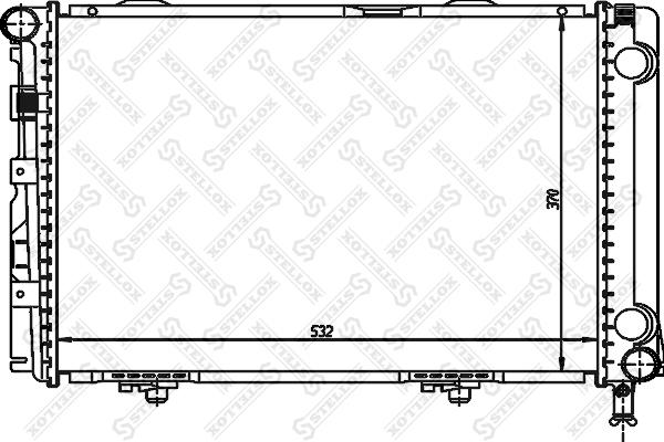 Stellox 10-25219-SX - Radiators, Motora dzesēšanas sistēma autodraugiem.lv