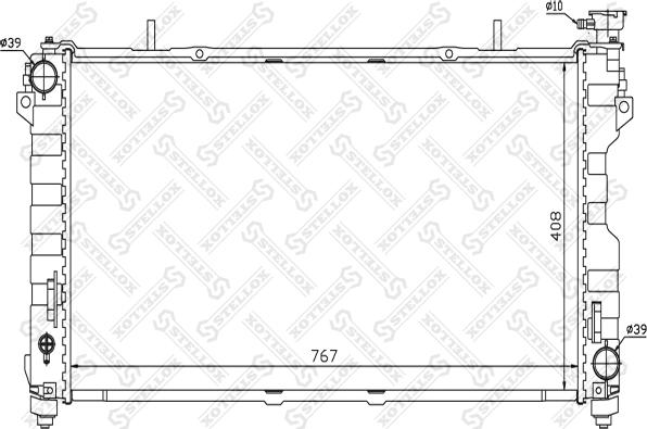 Stellox 10-25284-SX - Radiators, Motora dzesēšanas sistēma autodraugiem.lv