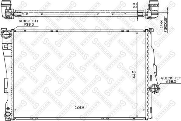 Stellox 10-25287-SX - Radiators, Motora dzesēšanas sistēma autodraugiem.lv