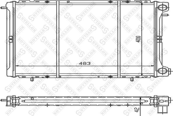 Stellox 10-25232-SX - Radiators, Motora dzesēšanas sistēma autodraugiem.lv