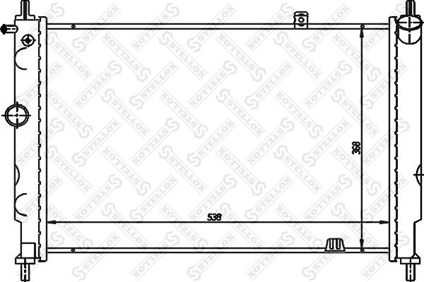 Stellox 10-25224-SX - Radiators, Motora dzesēšanas sistēma autodraugiem.lv