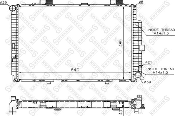 Stellox 10-25220-SX - Radiators, Motora dzesēšanas sistēma autodraugiem.lv