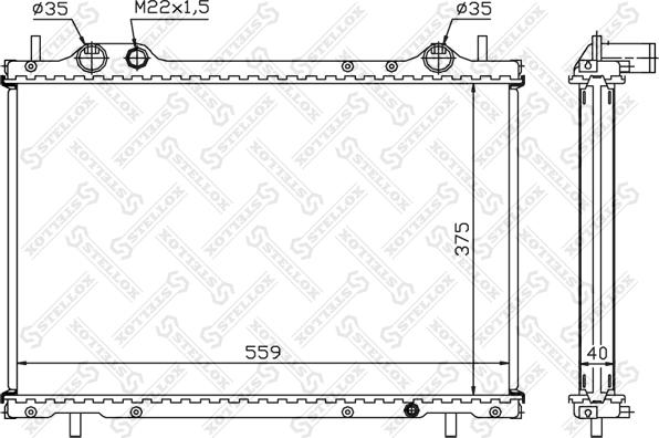 Stellox 10-25730-SX - Radiators, Motora dzesēšanas sistēma autodraugiem.lv