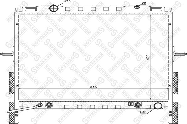 Stellox 10-26494-SX - Radiators, Motora dzesēšanas sistēma autodraugiem.lv