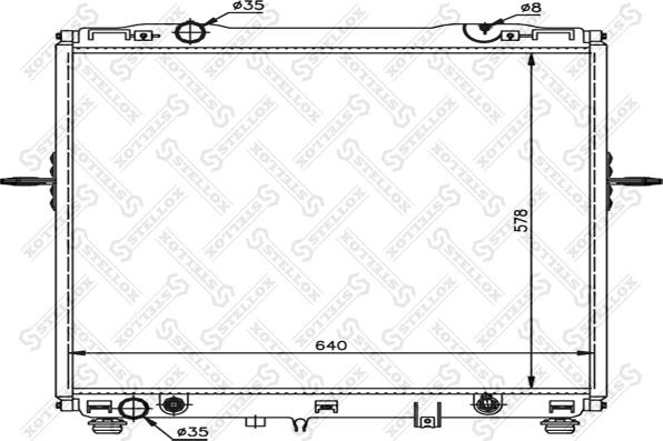 Stellox 10-26496-SX - Radiators, Motora dzesēšanas sistēma autodraugiem.lv