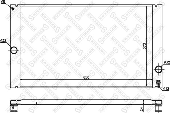 Stellox 10-26463-SX - Radiators, Motora dzesēšanas sistēma autodraugiem.lv