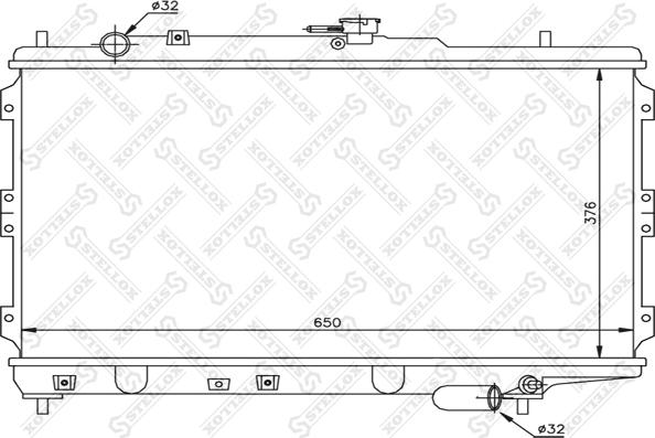 Stellox 10-26467-SX - Radiators, Motora dzesēšanas sistēma autodraugiem.lv