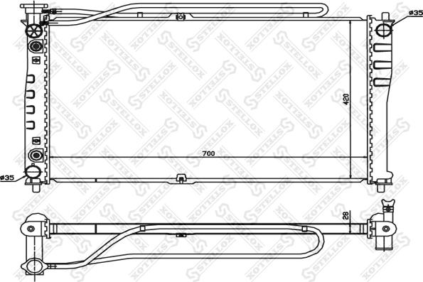 Stellox 10-26489-SX - Radiators, Motora dzesēšanas sistēma autodraugiem.lv