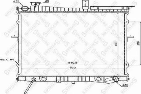 Stellox 10-26476-SX - Radiators, Motora dzesēšanas sistēma autodraugiem.lv