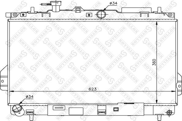 Stellox 10-26596-SX - Radiators, Motora dzesēšanas sistēma autodraugiem.lv