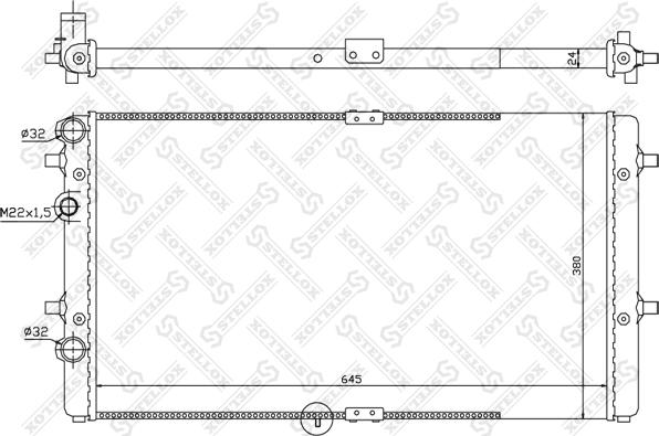 Stellox 10-26569-SX - Radiators, Motora dzesēšanas sistēma autodraugiem.lv