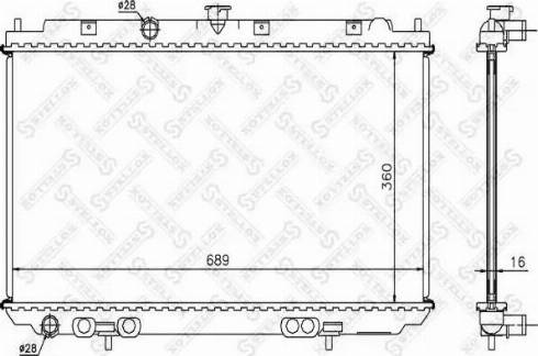 Stellox 10-26581-SX - Radiators, Motora dzesēšanas sistēma autodraugiem.lv