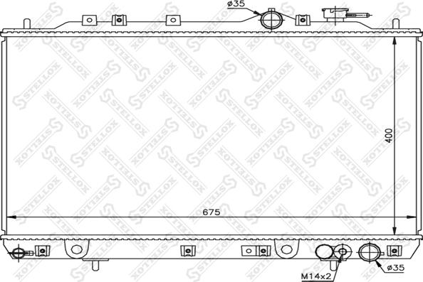 Stellox 10-26525-SX - Radiators, Motora dzesēšanas sistēma autodraugiem.lv