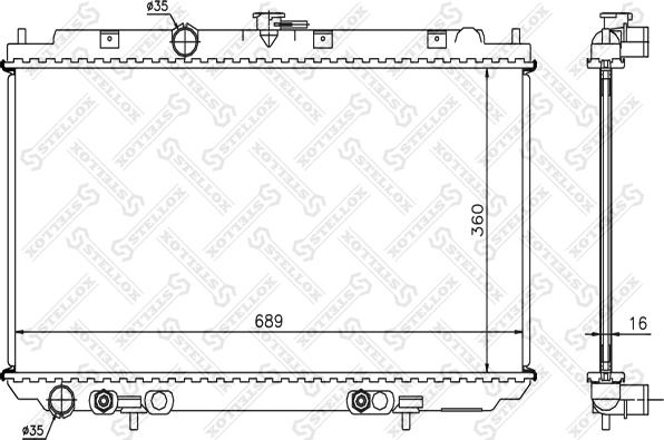 Stellox 10-26578-SX - Radiators, Motora dzesēšanas sistēma autodraugiem.lv