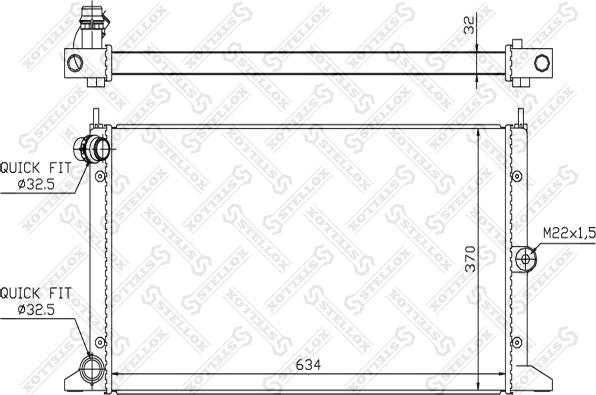 Stellox 10-26572-SX - Radiators, Motora dzesēšanas sistēma autodraugiem.lv