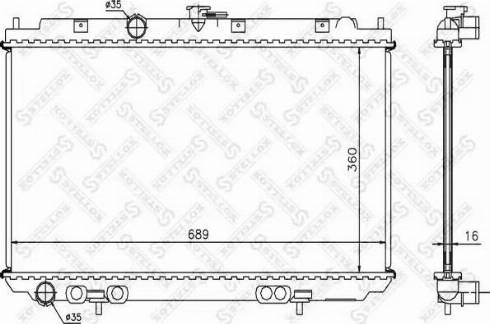 Stellox 10-26577-SX - Radiators, Motora dzesēšanas sistēma autodraugiem.lv