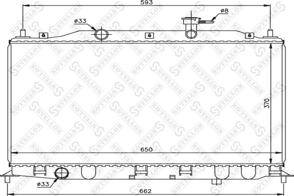 Stellox 10-26614-SX - Radiators, Motora dzesēšanas sistēma autodraugiem.lv