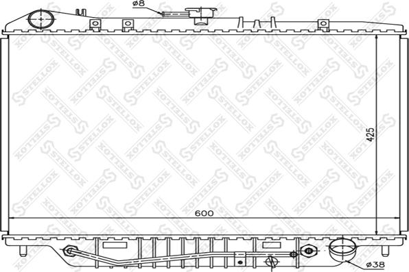 Stellox 10-26058-SX - Radiators, Motora dzesēšanas sistēma autodraugiem.lv