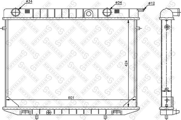 Stellox 10-26064-SX - Radiators, Motora dzesēšanas sistēma autodraugiem.lv