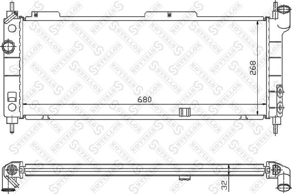 Stellox 10-26068-SX - Radiators, Motora dzesēšanas sistēma autodraugiem.lv