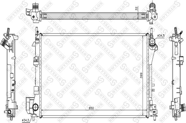 Stellox 10-26000-SX - Radiators, Motora dzesēšanas sistēma autodraugiem.lv