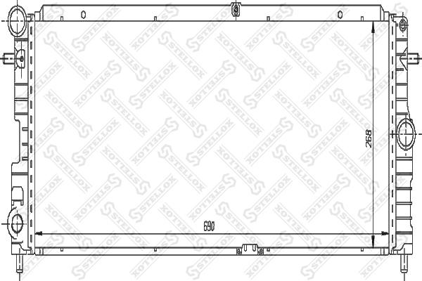 Stellox 10-26007-SX - Radiators, Motora dzesēšanas sistēma autodraugiem.lv