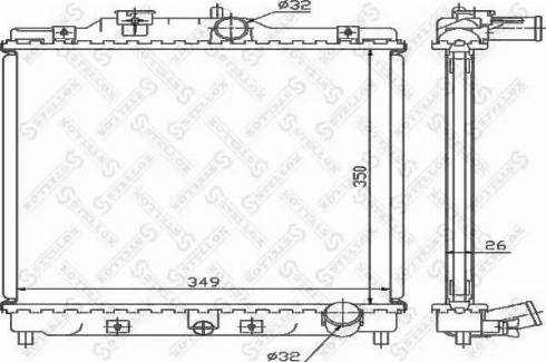 Stellox 10-26081-SX - Radiators, Motora dzesēšanas sistēma autodraugiem.lv