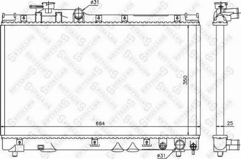 Stellox 10-26395-SX - Radiators, Motora dzesēšanas sistēma autodraugiem.lv