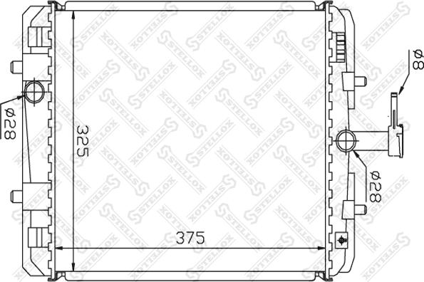 Stellox 10-26358-SX - Radiators, Motora dzesēšanas sistēma autodraugiem.lv