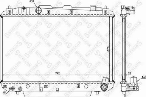 Stellox 10-26302-SX - Radiators, Motora dzesēšanas sistēma autodraugiem.lv