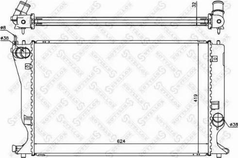 Stellox 10-26319-SX - Radiators, Motora dzesēšanas sistēma autodraugiem.lv