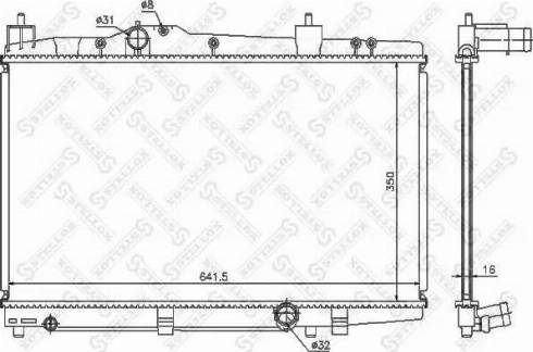 Stellox 10-26314-SX - Radiators, Motora dzesēšanas sistēma autodraugiem.lv