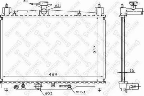 Stellox 10-26388-SX - Radiators, Motora dzesēšanas sistēma autodraugiem.lv