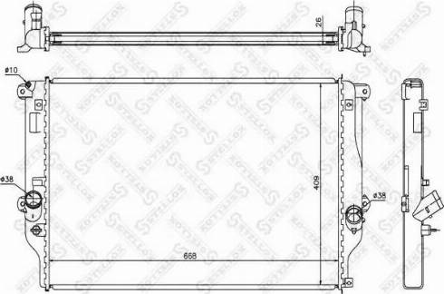 Stellox 10-26324-SX - Radiators, Motora dzesēšanas sistēma autodraugiem.lv