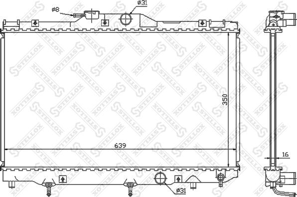 Stellox 10-26299-SX - Radiators, Motora dzesēšanas sistēma autodraugiem.lv