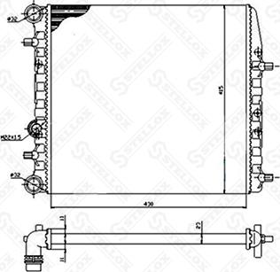 Stellox 10-26241-SX - Radiators, Motora dzesēšanas sistēma autodraugiem.lv