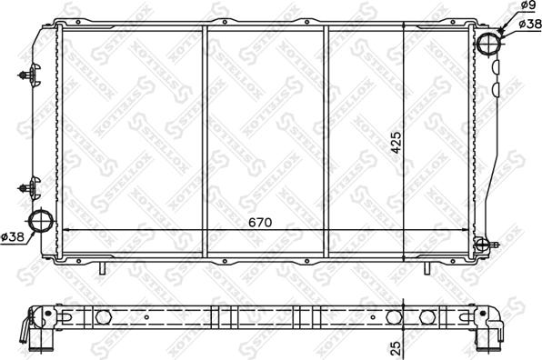 Stellox 10-26242-SX - Radiators, Motora dzesēšanas sistēma autodraugiem.lv