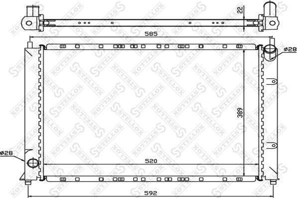 Stellox 10-26281-SX - Radiators, Motora dzesēšanas sistēma autodraugiem.lv