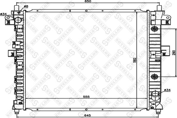 Stellox 10-26287-SX - Radiators, Motora dzesēšanas sistēma autodraugiem.lv