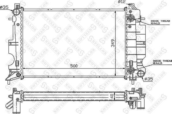 Stellox 10-26229-SX - Radiators, Motora dzesēšanas sistēma autodraugiem.lv