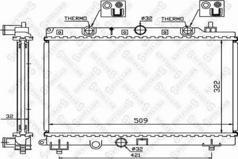 Stellox 10-26279-SX - Radiators, Motora dzesēšanas sistēma autodraugiem.lv