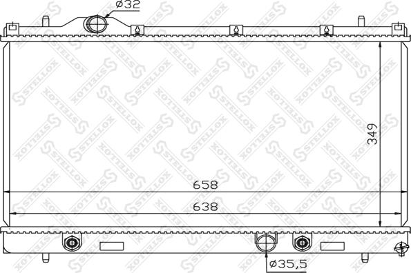 Stellox 10-26742-SX - Radiators, Motora dzesēšanas sistēma autodraugiem.lv